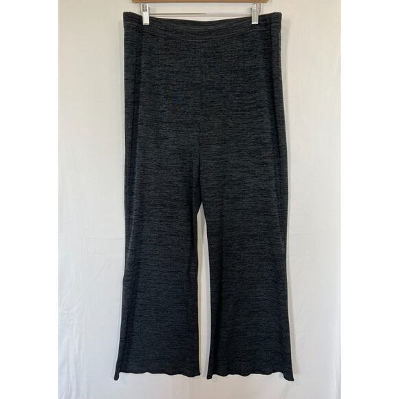 Exclusively Misook High Rise Wide Leg Pants Womens Size XL Pull On Stretch Gray - Picture 1 of 11